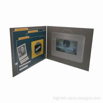 5-inch LCD Screen Video Brochure Greeting Card in A5 Size